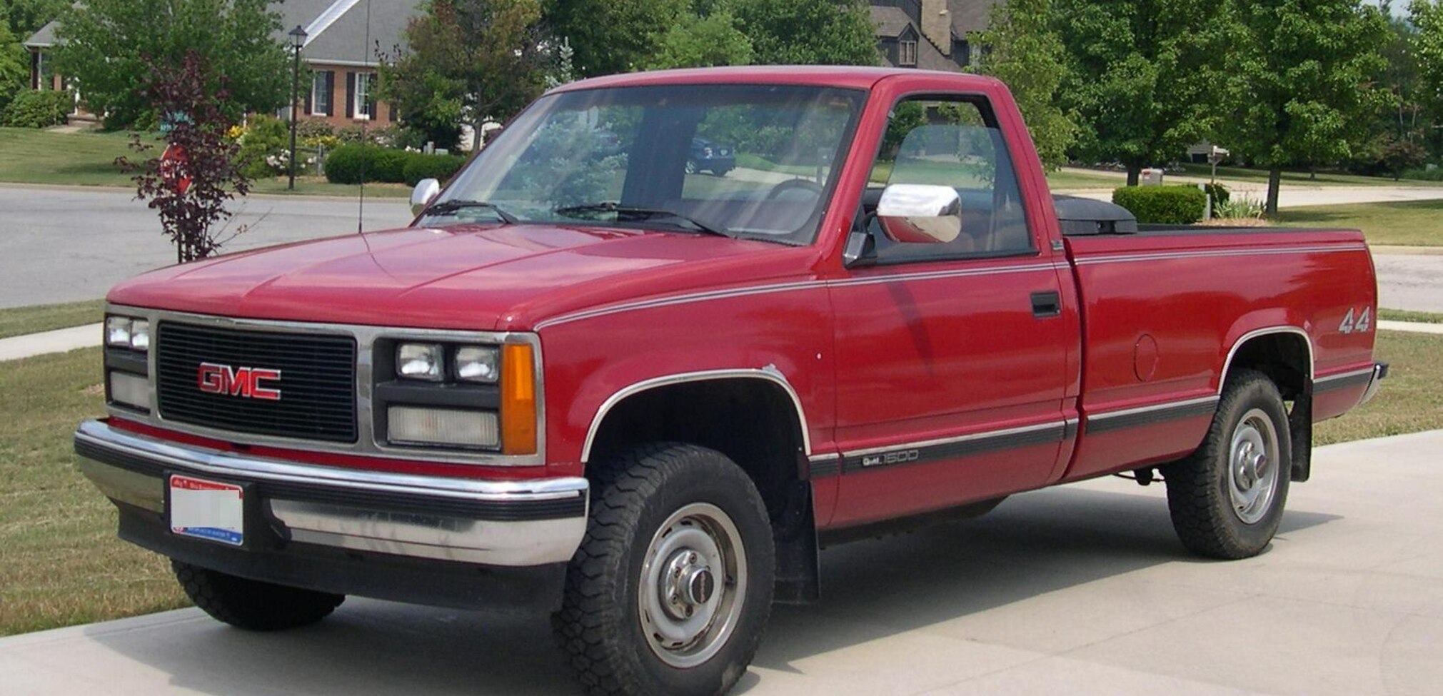 GMC Sierra 1500 I (GMT400) Regular cab LWB Wideside 6.2 diesel V8 (126 Hp) 4WD 1988, 1989